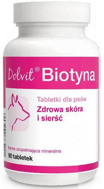 Dolvit Preparat na skórę i sierść Biotyna DOG dla psa op. 90 tabletek